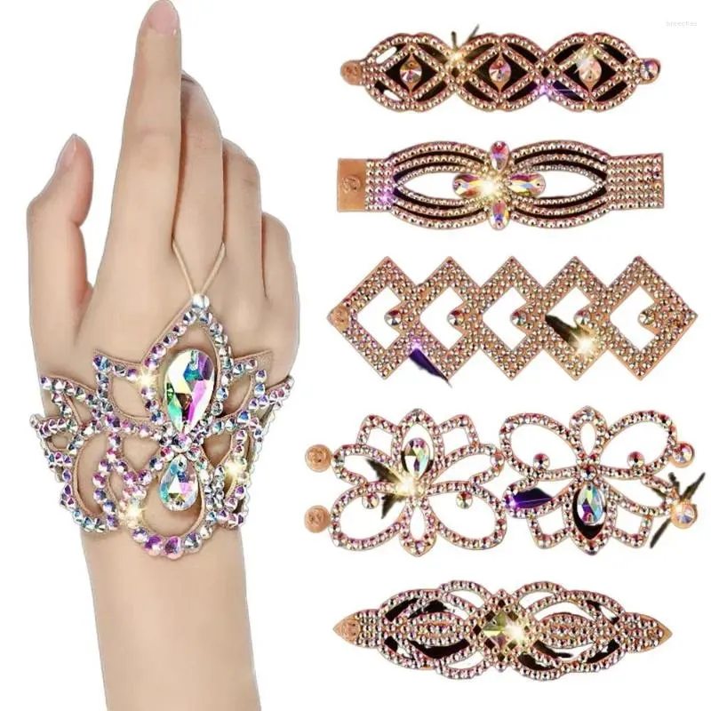 Charm Bilezikler Kadın Belly Dans Bilezik Kostüm Aksesuarları Boho Rhinestone Mücevherleri Parti Cadılar Bayramı Sahne Göbek