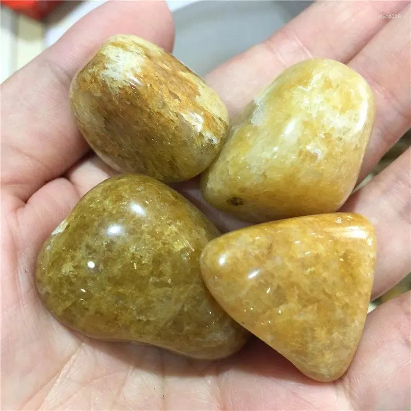 Dekoracyjne figurki 100G naturalny upadły Kamień Kryształ Kwarc żółty jadeiru leczenie lecznicze Minerały Minerały domowe akwarium
