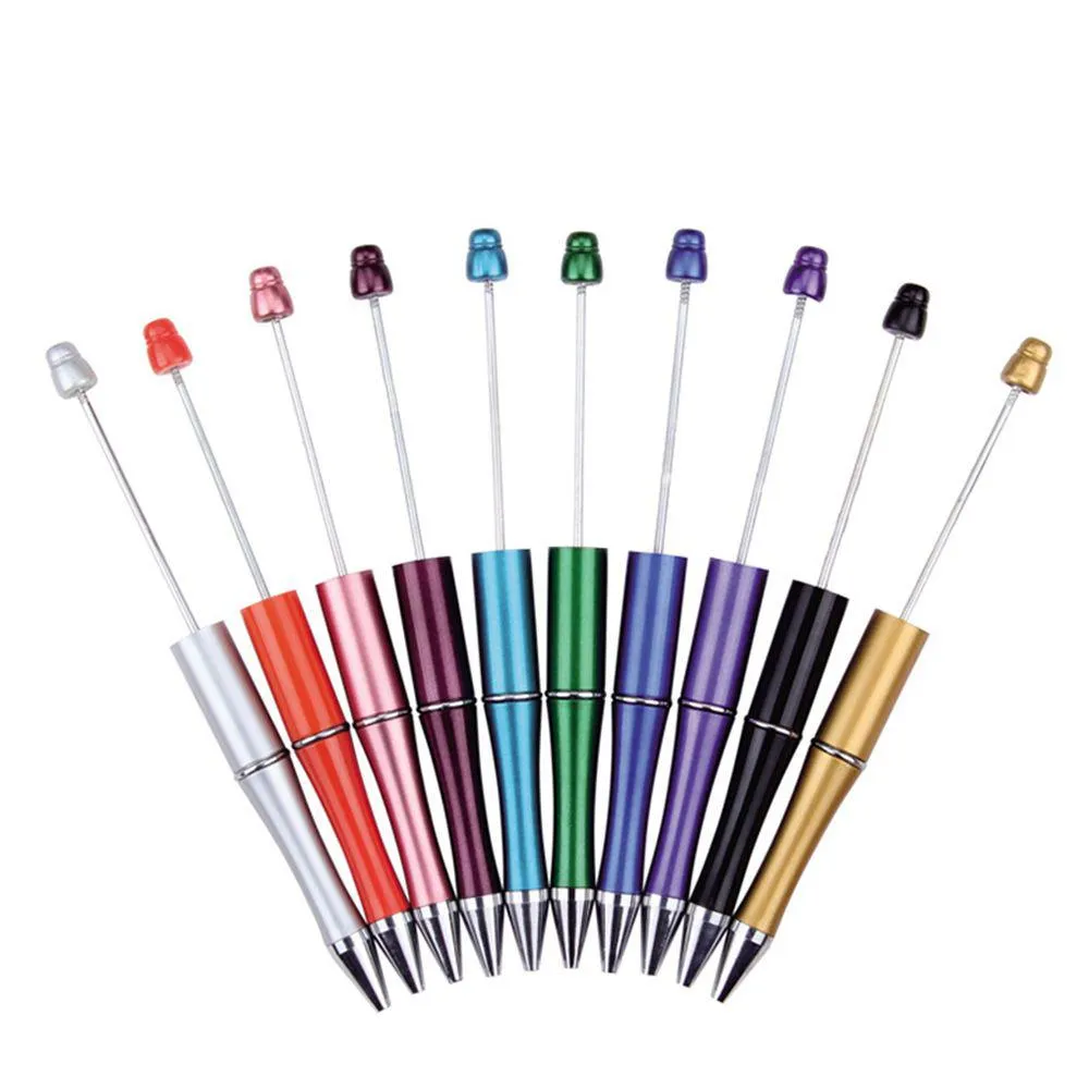 Ballpoint Pens Wholesale Add A Bead Diy Pen Original Beads Customizable Lamp Work Craft Writing Tool Drop Delivery Office School Bus Dhh1V