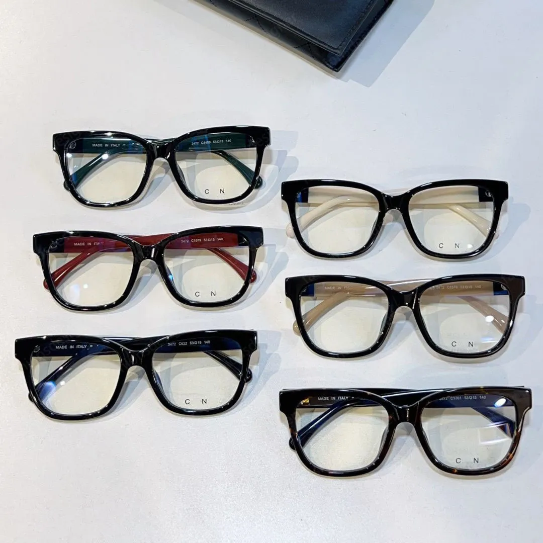 Designer glasses men reading glasses sunglasses Anti-blue light reading glasses with case 1:1 acetate frame CH3472 mens designer glasses women sunglasses