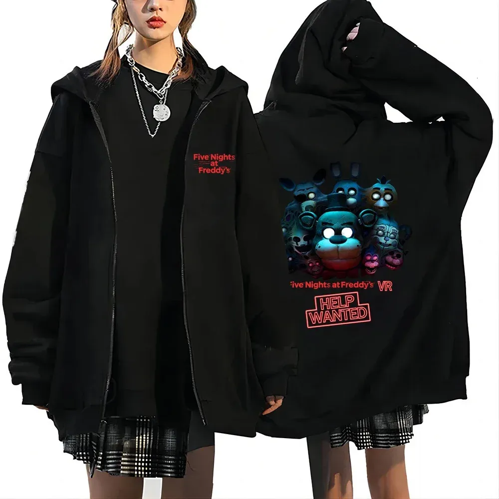 DHgate.com:3D Zipper Five Nights FNAF Hoodie, Y2K Long DHgate.com:3D Zipper Five Nights FNAF Hoodie, Y2K Long