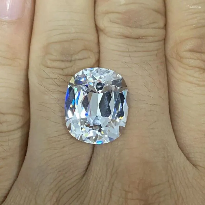 Diamanti sciolti 15x18mm Grandi dimensioni Lunghezza Taglio cuscino Zirconia cubica 6A Pietre preziose CZ bianche di qualità