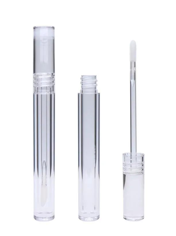 Lipglosstubes Lege 5ML lipglosstubes Ronde transparante lipglosstubes met toverstaf Lege heldere lippenstift Lipglazuurtube Heel3401758