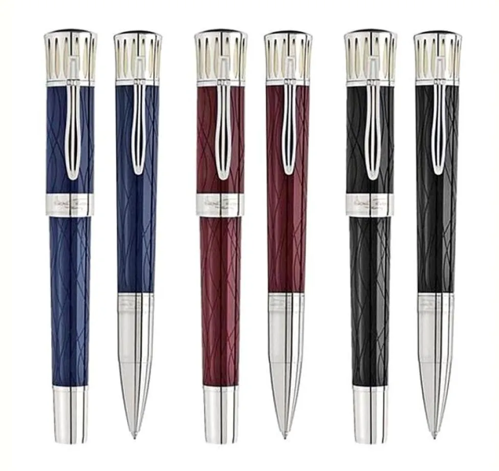 Limited Edition Writer Mark Twain Signature Roller Ball Pen Ballpoint Pennor Black Blue Wine Red Harts Grave Office School Supplie7712673