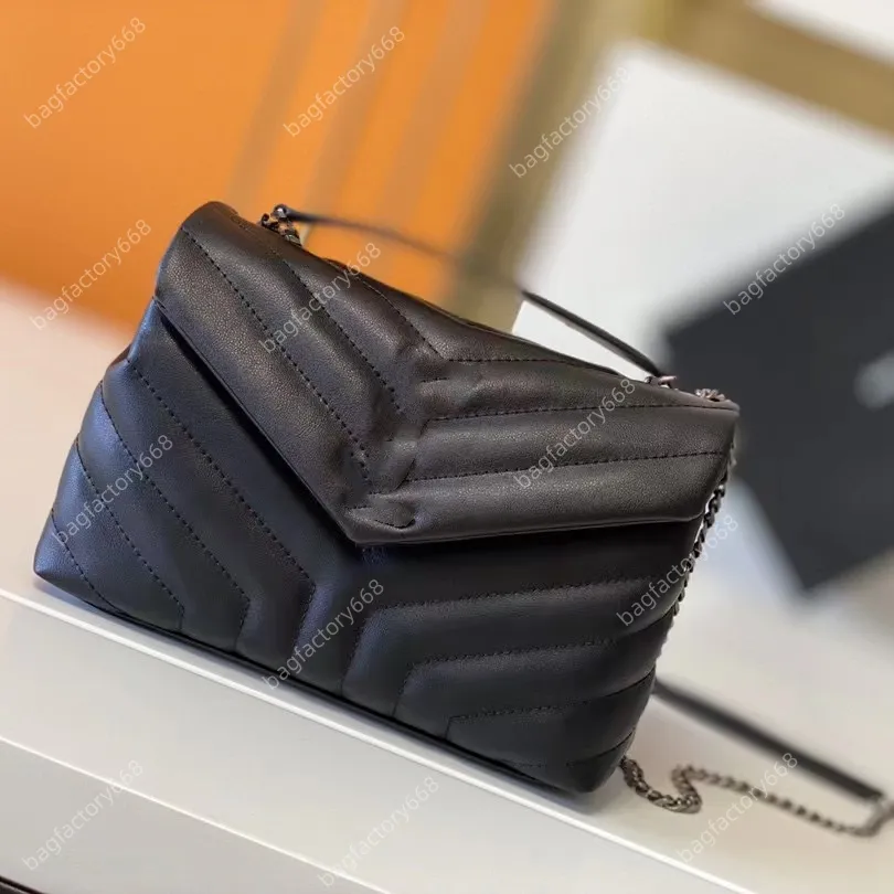 Moda eyer çanta lüksler çanta tasarımcı çantalar kadınlar için 24 cm gerçek deri tote çanta siyah crossbody çanta kutu y şekil omuz çantası fermuar hasp casual tote 10a