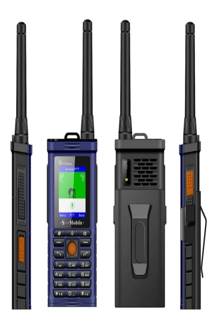 Låst upp PTT RUGGED SUCKSKOPT UTLANDLIGT MOBILT TELEFON MED UHF Hårdvara Intercom Walkie Talkie Belt Clip PowerBank Flashlight CellPh3613850