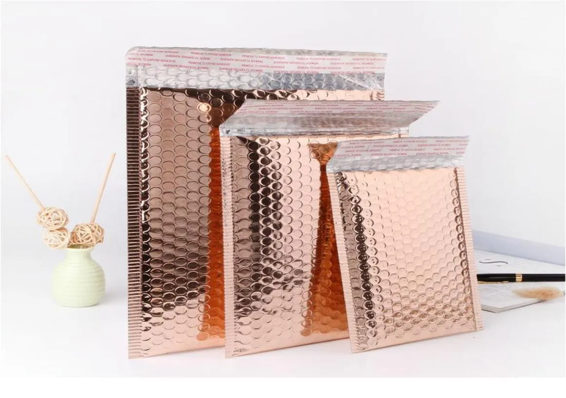 5 stuks 13x15cm holografische metallic bubble mailer geschenkverpakking glamour kleurrijke zilveren tinten folie kussen gewatteerd e jllRs6204983