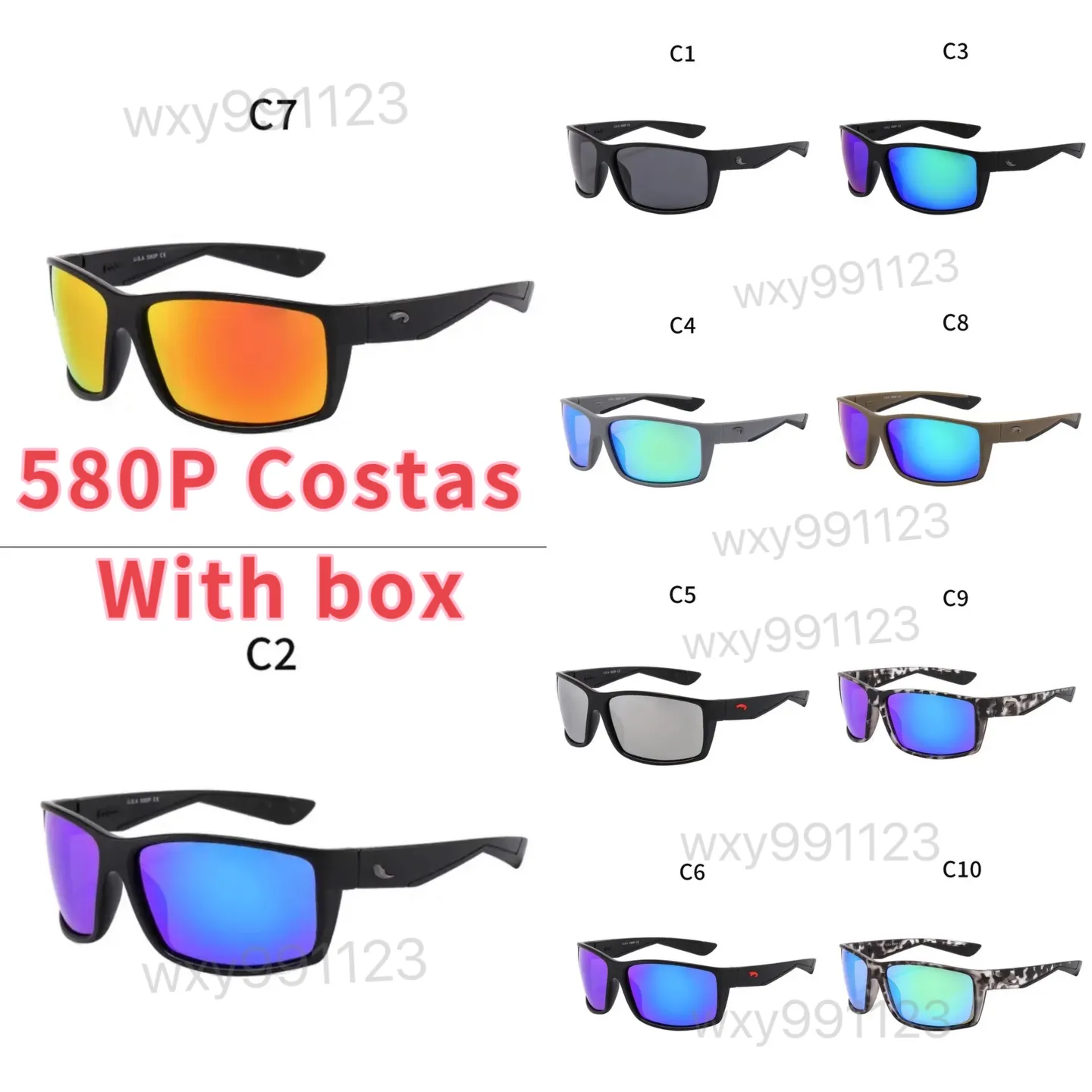 Lunettes de soleil Costas Men Designer Sun Glasses Dita Lunettes de soleil Mentes For Women Luxurys Black Bleu Polarisé Lunes de voyage L3 Costa Sunglasses Men