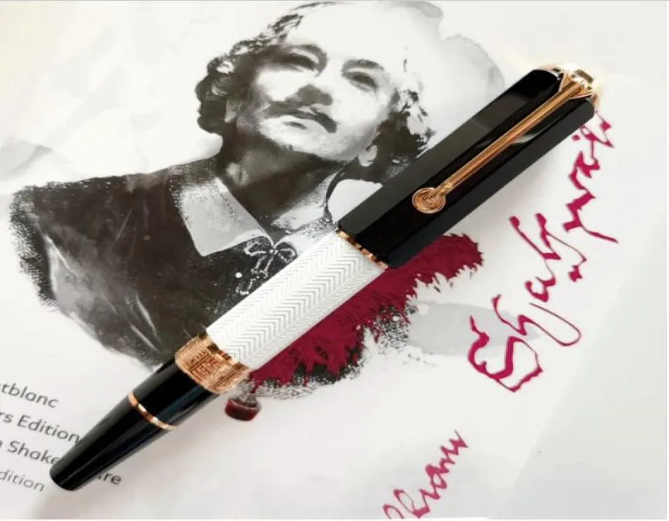 Promotie Rollerball Pen Grote Schrijver William Shakespeare M Gelpen Kantoor Metaal Schrijven Glad Met Serienummer 683690007358028