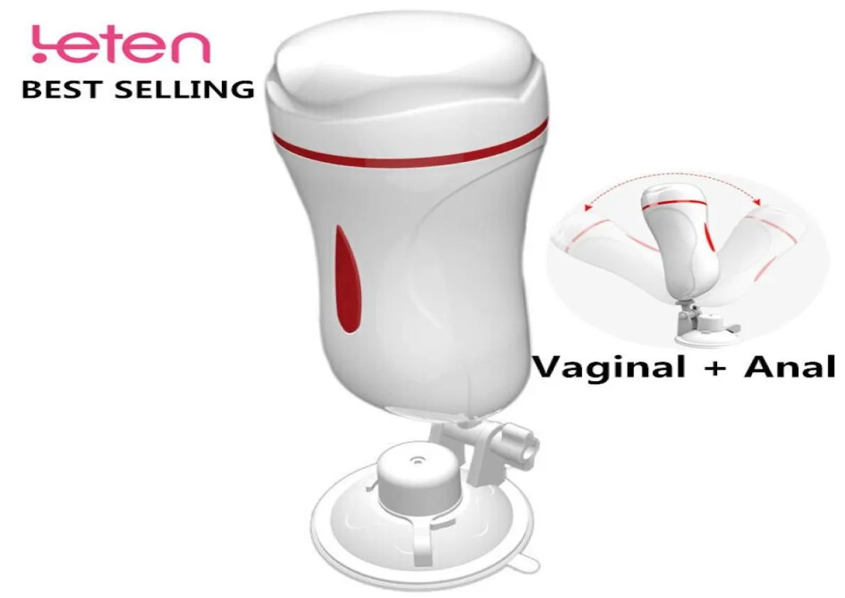 Vagina anal Masturbation Cup Vibrator Suction Cup Pocket Vagina Real Pussy Male Masturbator Erotic avsugning Oralsexleksaker för man Y5822640