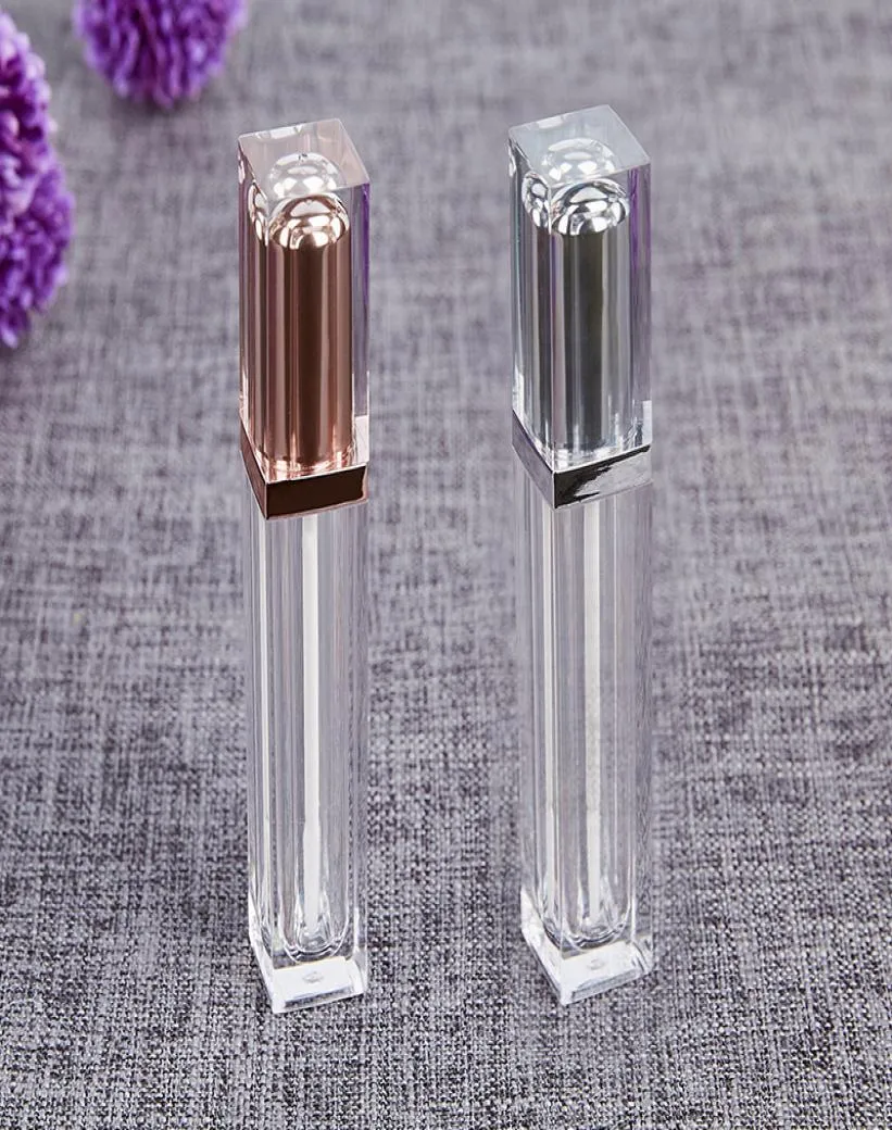 6ml Empty Clear Lipgloss Plastic bottle Eyeliner Eyelash Container Mini Lip Gloss Split Containers7580071