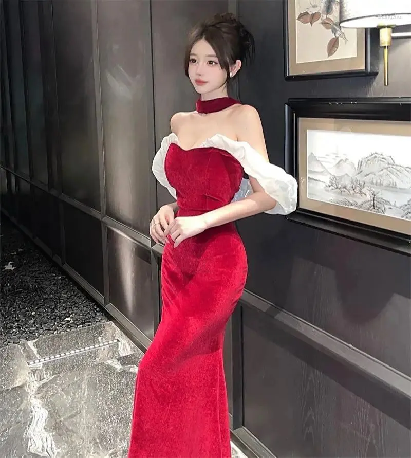 Floor-Length Trumpet/Mermaid Dress with Empire Waistline and Flutter Short  Sleeves in Acetate Material from Dhgate Basic & Casual Dresses - price 49.19