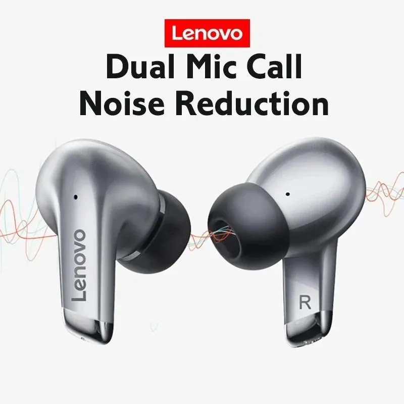 Fones de ouvido lenovo lp5 tws bluetooth 9d estéreo sem fio esportes à prova dwaterproof água tws controle toque com microfone