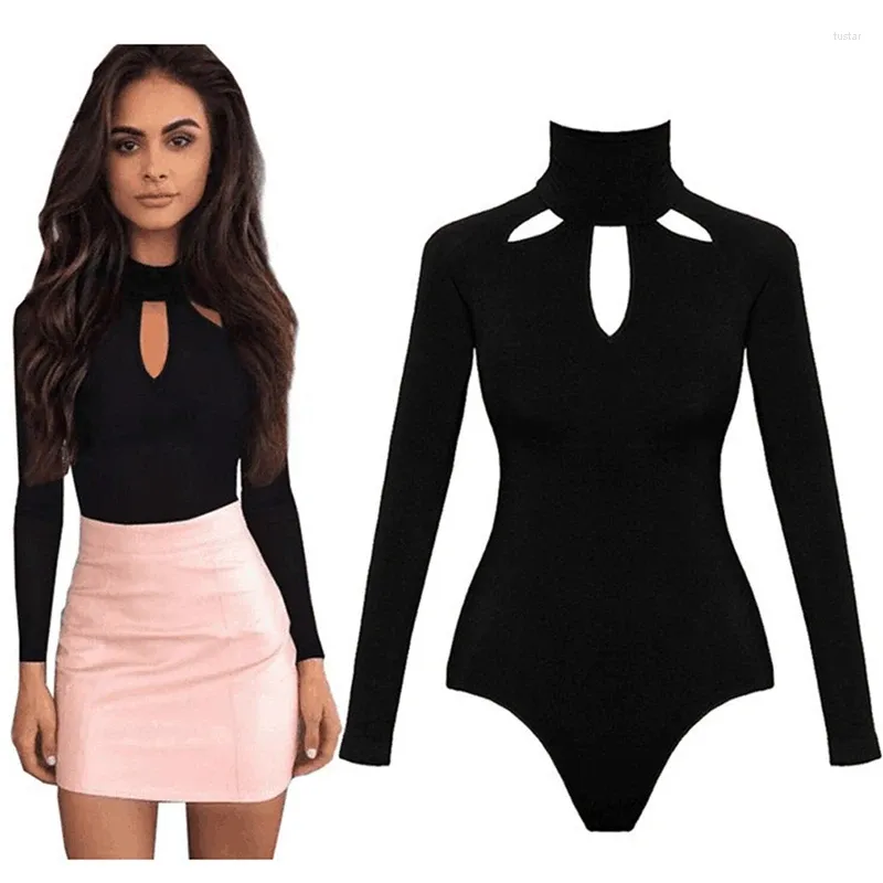 Kadın Tişörtleri Bahar Sonbahar Uzun Kollu Bodycon Vücut Takım Ladies Tulumlar Seksi Kadınlar Bodysuit Saldıranlar İÇİN ÇOCUK OUT FEMME