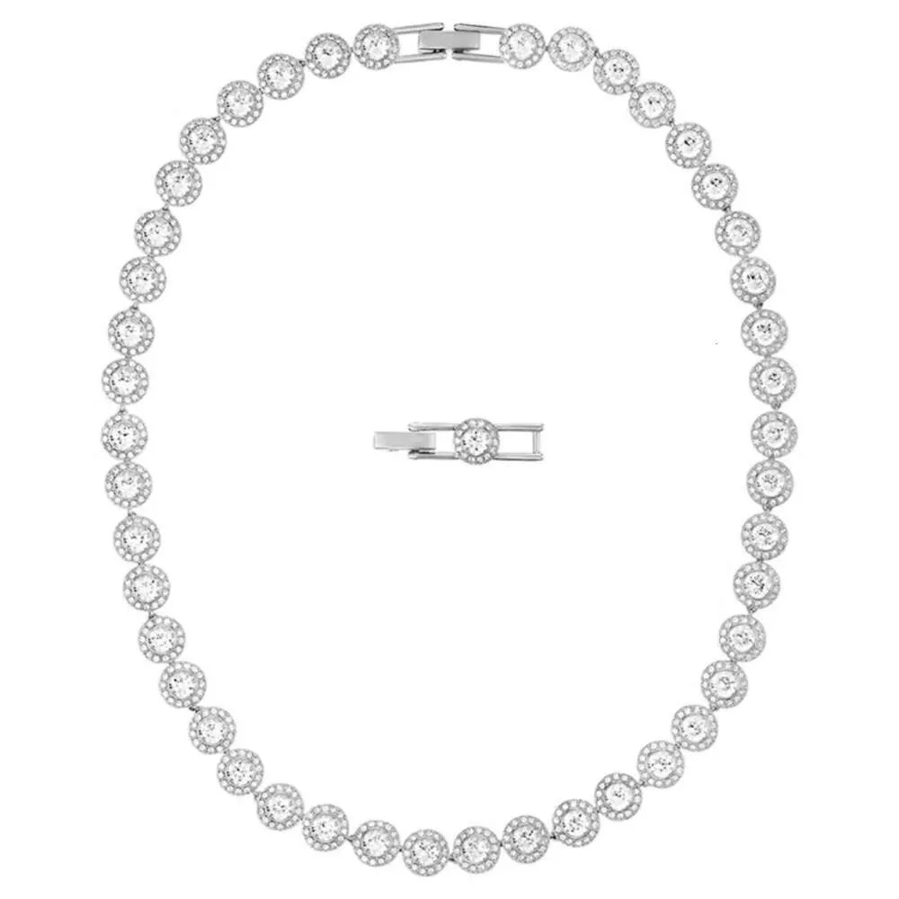 Swarovski Necklace Designer Women Original Quality Pendant Necklaces Angelic Brilliant and Fashionable Full Diamond for Using Elements
