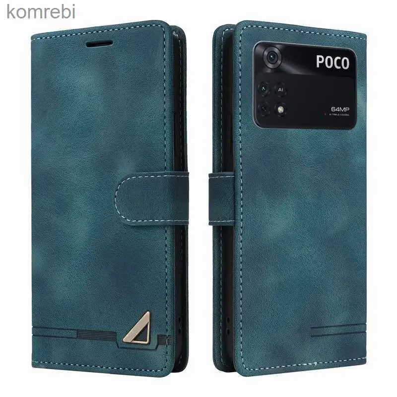 Mobiltelefonfodral för POCO X4 Pro 5G Case Flip Wallet Magnetic Cover för POCO X4 GT Luxury Leather Phone Falls Poco X4 Pro Book Casel240110