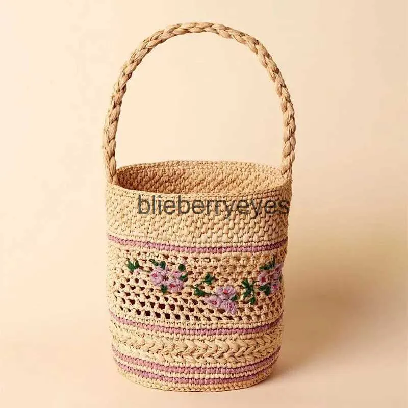 Новая сумка из рафии с вышивкой, сумка для покупок, женская сумка с травой, ручная работа, blieberryeyes