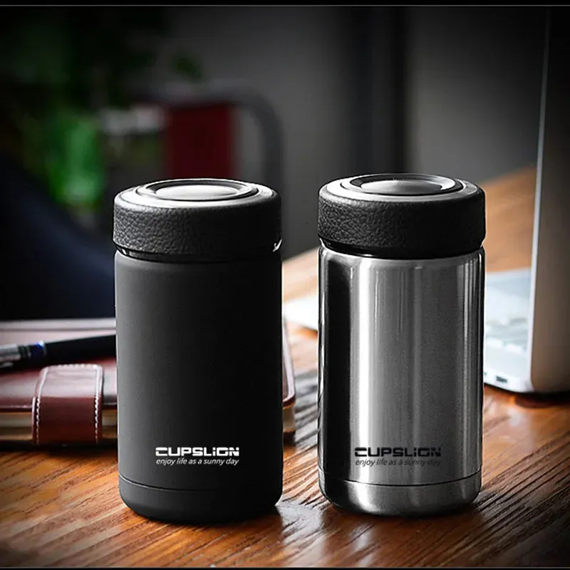 Thermos in acciaio inossidabile stile business da 400 ml Boccette per vuoto per auto Tazze da tè per caffè Bicchiere per bottiglia isolato con acqua Thermol 240110