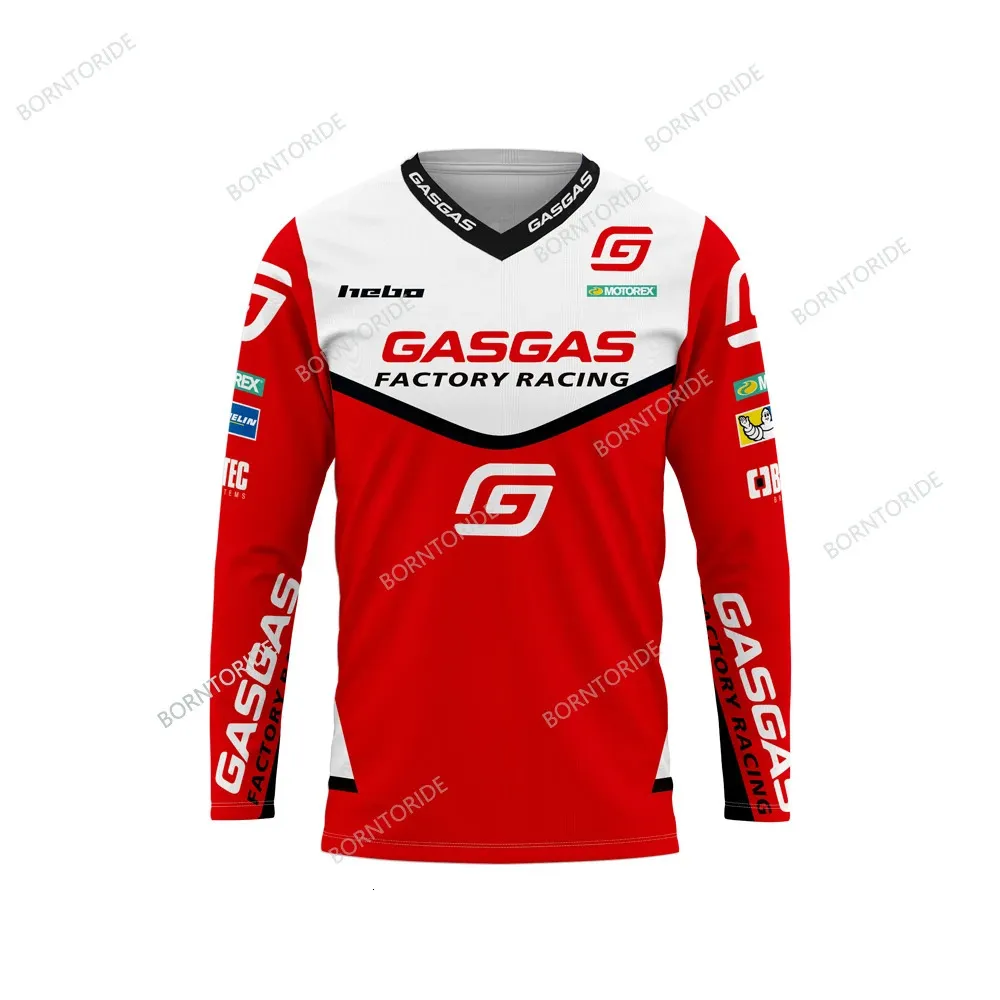 MTB GasGas Enduro Motocicleta Equipo de bicicleta de montaña Jersey para descensos Offroad DH MX Bicicleta Locomotora Camisa Cross Country Mountain 240109