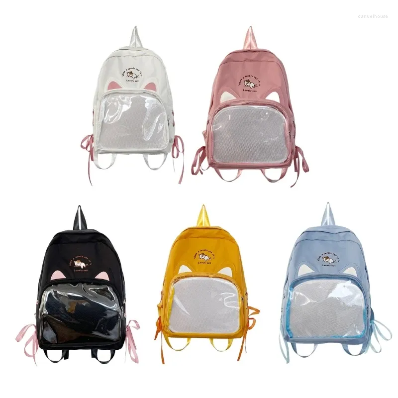 Sacs d'école et sac à dos transparent élégant, sac à dos à la mode pour le shopping