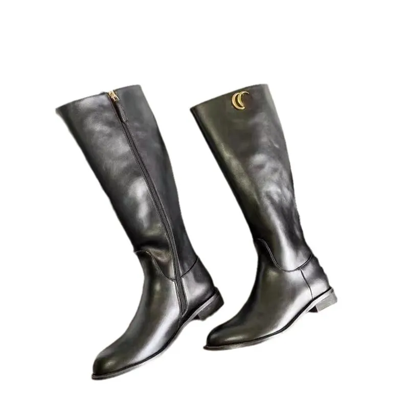 Dames Designer Knielaarzen G Tall Knight Boots Herfst en Winter 2022 Nieuwe Skinny laarzen met ritssluiting aan de zijkant