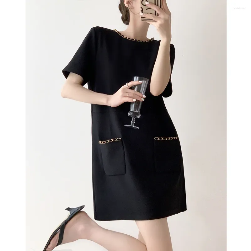 Party Dresses Black Short Little Fragrant Dress For Women With High Sense Of Summer Tall And Cold The Wind Her Sister Hepburn Style