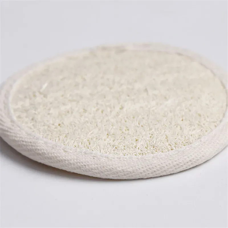 8cm Round Shaped Natural Loofah Pad Exfoliating Face Sponge Remove the Dead Skin Spa Massage Loofah Sponge Bath Sponge