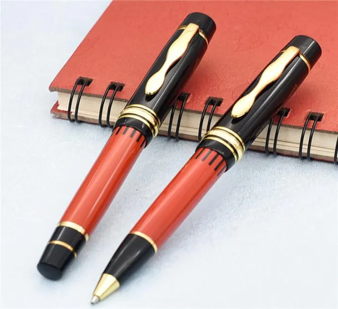 Luxury Writer Edition Signature Black and Red Harts Roller Ball Pen with Stationery School Office Supplies Writing Smooth Brand PE5065999