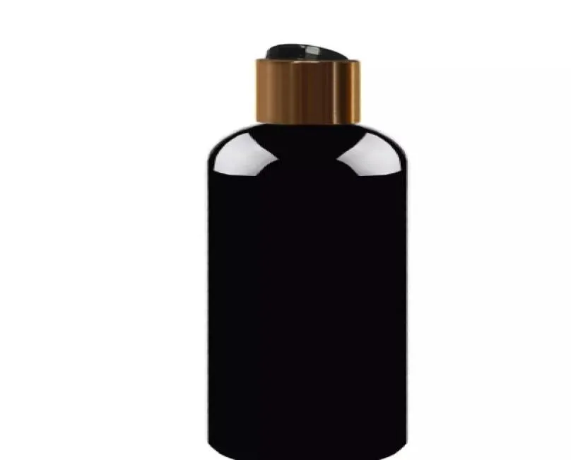 500ml black empty plastic shampoo bottles with caps DIY lotion PET Bottle With Gold Captransparent cosmetic packaging 60pcs 20224488470