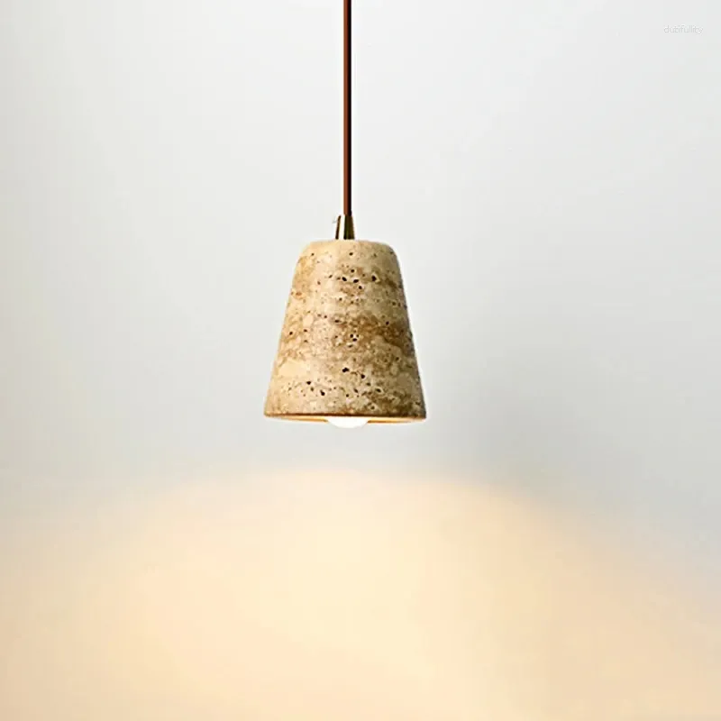 Hanglampen Verkopen Geel Marmeren Boeket Hangende Lamp Wabi Sabi Japan Nachtkastje Kroonluchter El Restaurant Nordic Travertijn Droplight