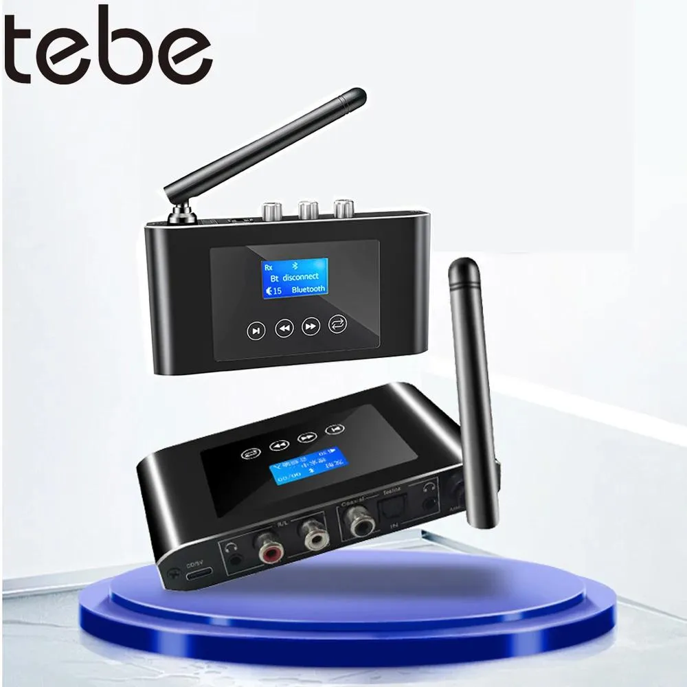 Динамики Tebe DAC Audio Converter Bluetooth 5.0 Адаптер приемник адаптер коаксиальный оптический оптический в RCA 3,5 мм Aux Amplifier Disceer Cart Car