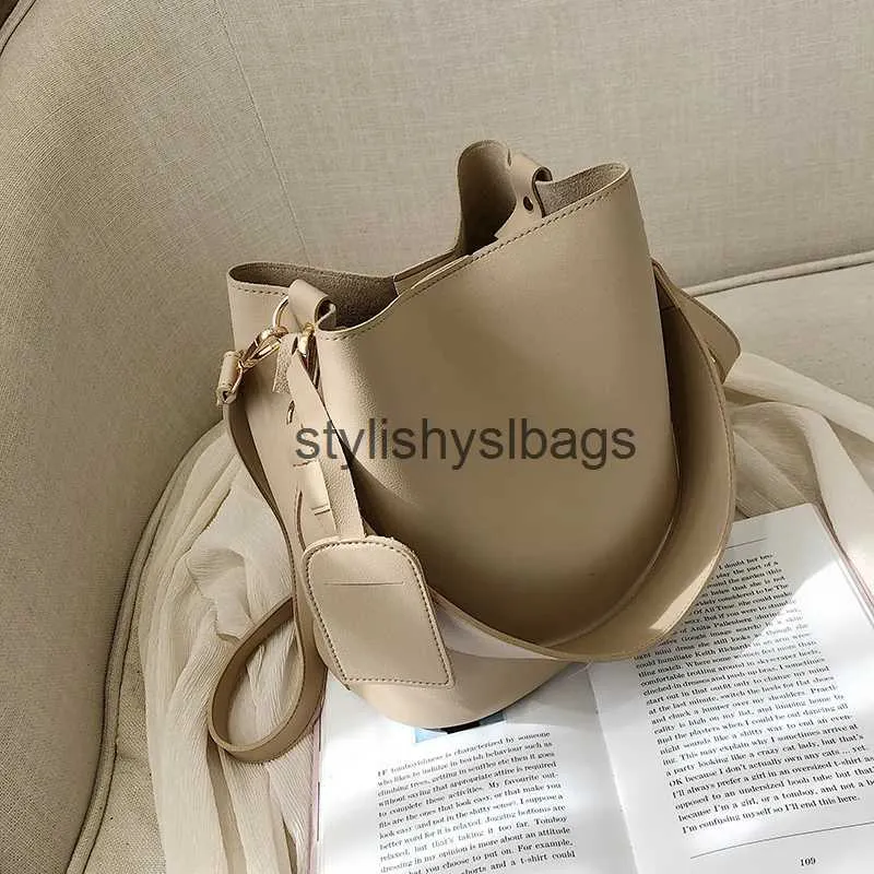 Sacs à bandoulière décontracté large sangle seau sac concepteur femmes sacs à bandoulière luxe pu sac à bandoulière grande capacité sac de messager simplement sac à main 2022stylishyslbags