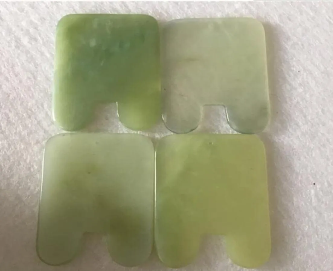 2020 Drop Modern Natural Jade Stone Guasha Gua Sha Board Square Shape Massage Hand Massager Relaxation in stock8150537