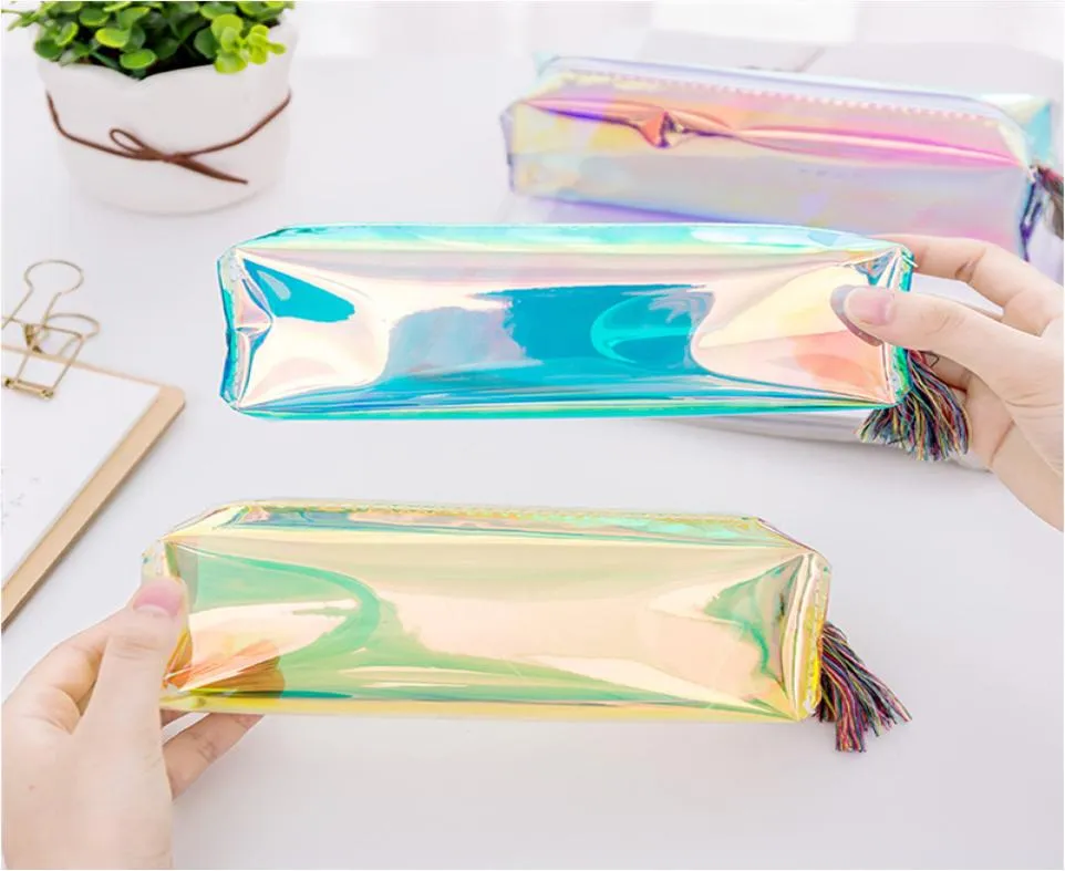 Kids Pencil Case Fashion Pencils Bags Girls Makes Up Case Stationery Fashion PVC Pencil Bag4145300