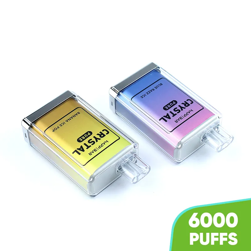 Happ 6000 9000 10000 15000 Puff Puff Vape 6K Puffs Djeńcowy Vaper 12 ml Pod 2% 5% Waporyzator soku Vape