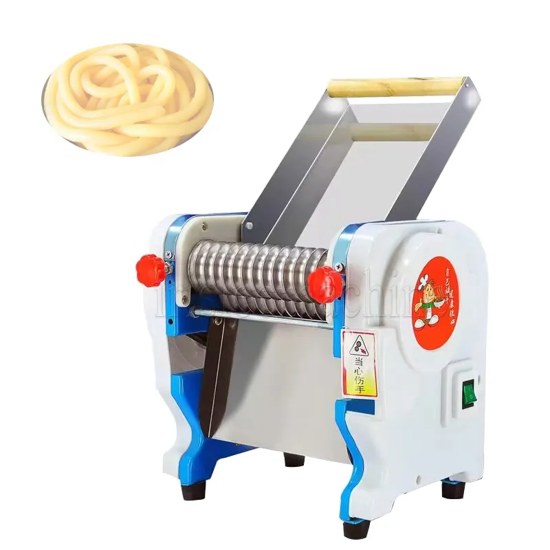 Kommersiell knådning Nudelmaskin Electric Noodle Press Machine Ded Roller Desktop Pasta Maker Machine 8-15mm