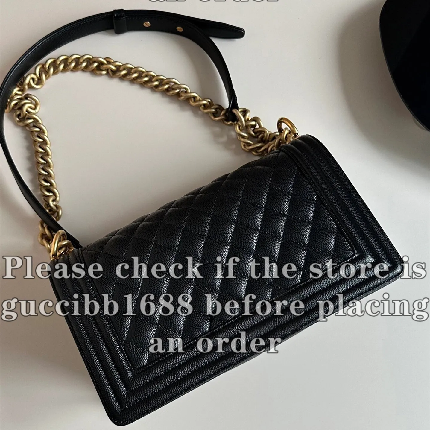 12A Definite Mirror Quality Designer Small Medium Boy Bag Womens Classic Flap Quilted Purse Luxurys Genuine Leather Handbags Black Caviar Lambskin Shoulder Box Bag