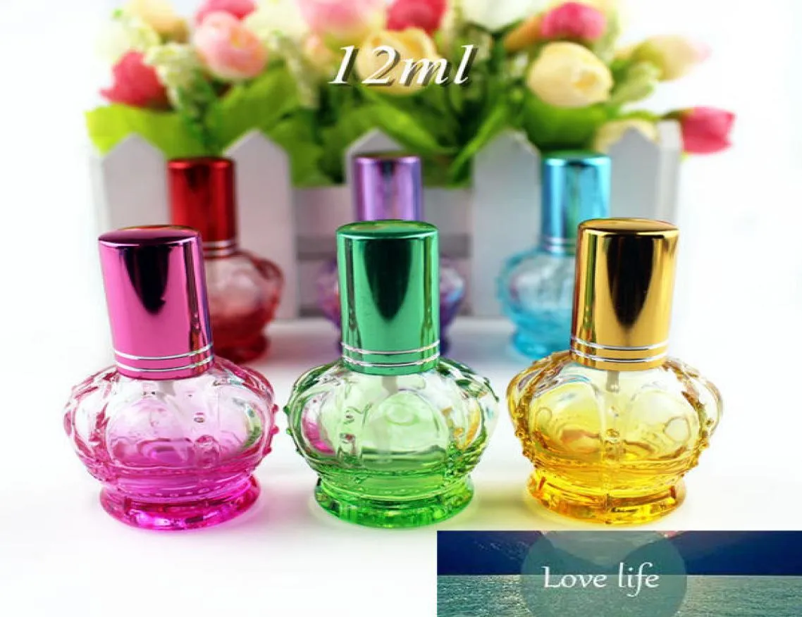 20pcs 12ml taç boş parfüm şişeleri taşınabilir atomizer parfum sprey yeniden doldurulabilir şişe ambalaj kokusu seyahat 2132903