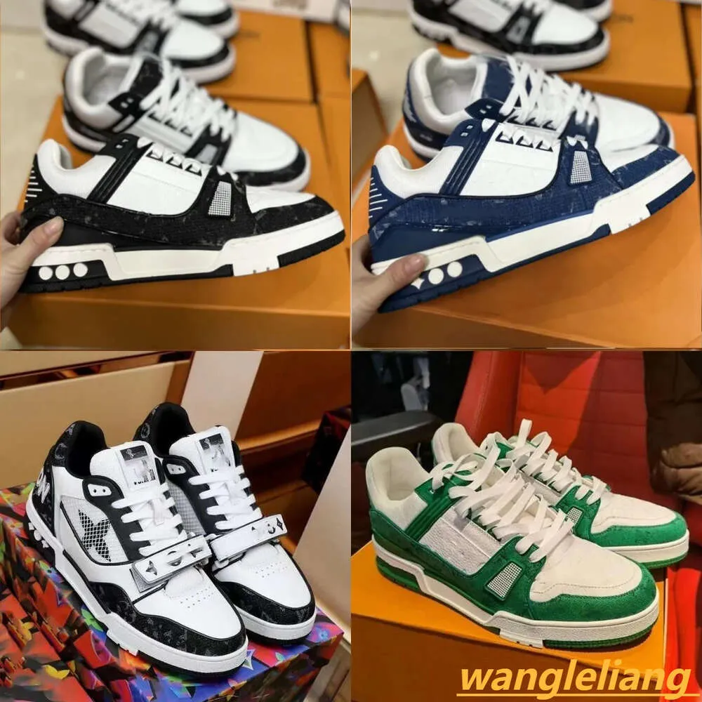 Designer-Sneaker, Freizeitschuhe für Herren, Lauftrainer, Outdoor-Sneaker, hochwertige Plateau-Kalbsleder-Abloh-Overlays