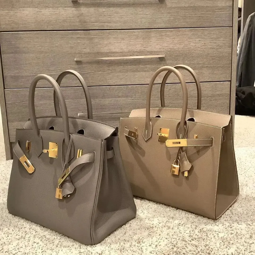 Echt leer Slot Grote capaciteit Klassiek handvat aan de bovenkant Dames luxe Designer tote portemonnee bagage crossbody pochette handtas Schoudertassen