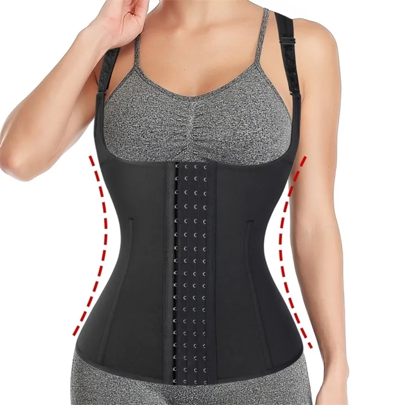 Femmes acier désossé corps Shaper taille formateur minceur gaine ventre façonnage Shapewear gilet d'entraînement sous le buste Cincher Corset haut 240110