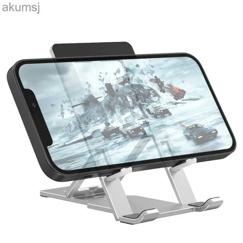 Suporte para montagens de telefone celular Suporte para telefone móvel Ângulo ajustável Suporte para smartphone Cradle Desktop Tablet Suporte para celular Dock Dobrável Suporte preguiçoso YQ240110