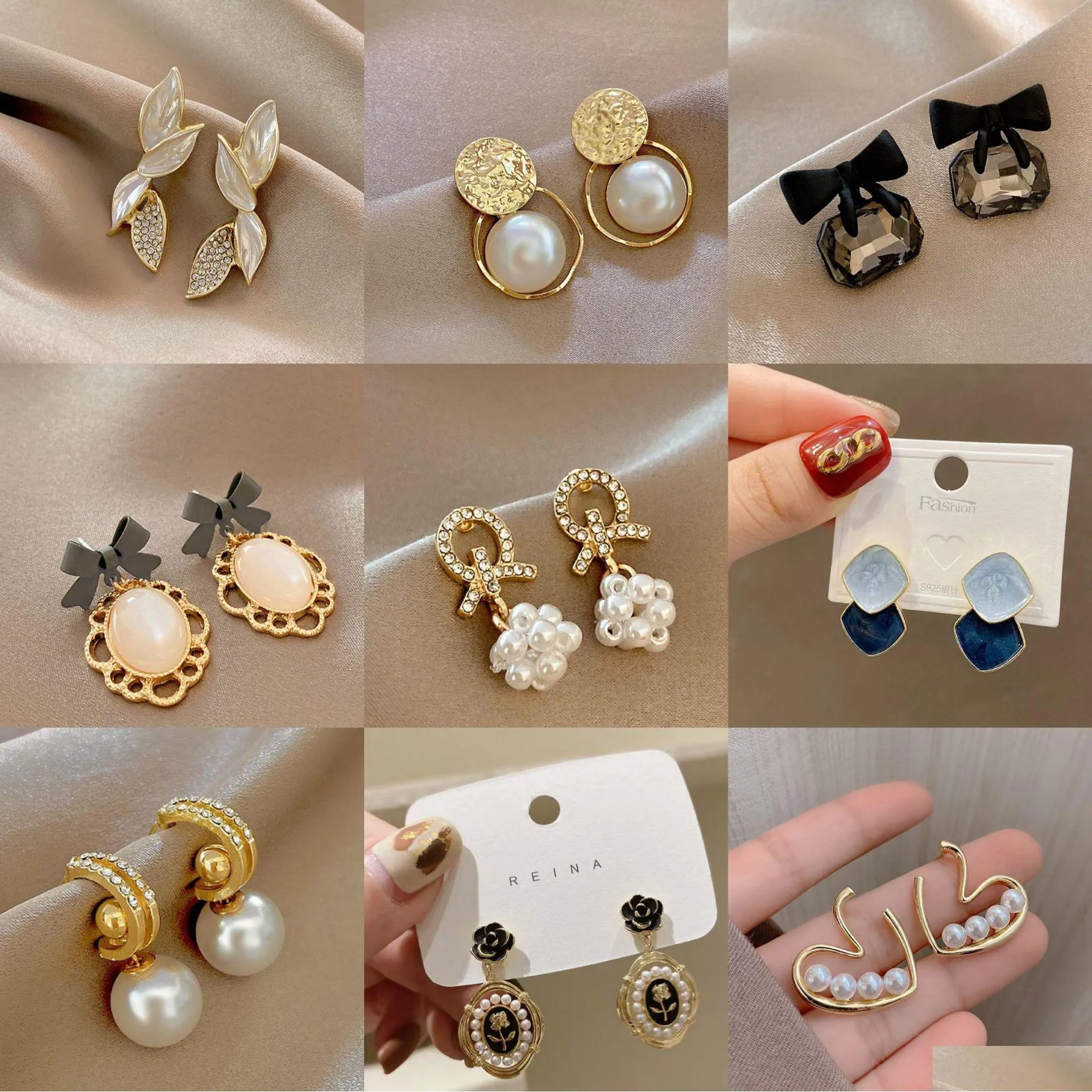 Arts And Crafts 2022 Design Earrings Female Temperament Simple Personality Wholesale High-End Drop Delivery Home Garden Dhhvg