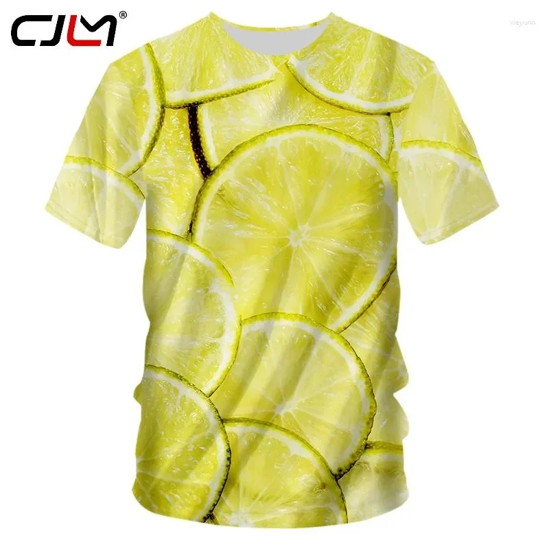 Мужские футболки CJLM 3D Creative Lemon Man с круглым вырезом, Мужская футболка в готическом стиле с принтом, футболка унисекс, рекомендую