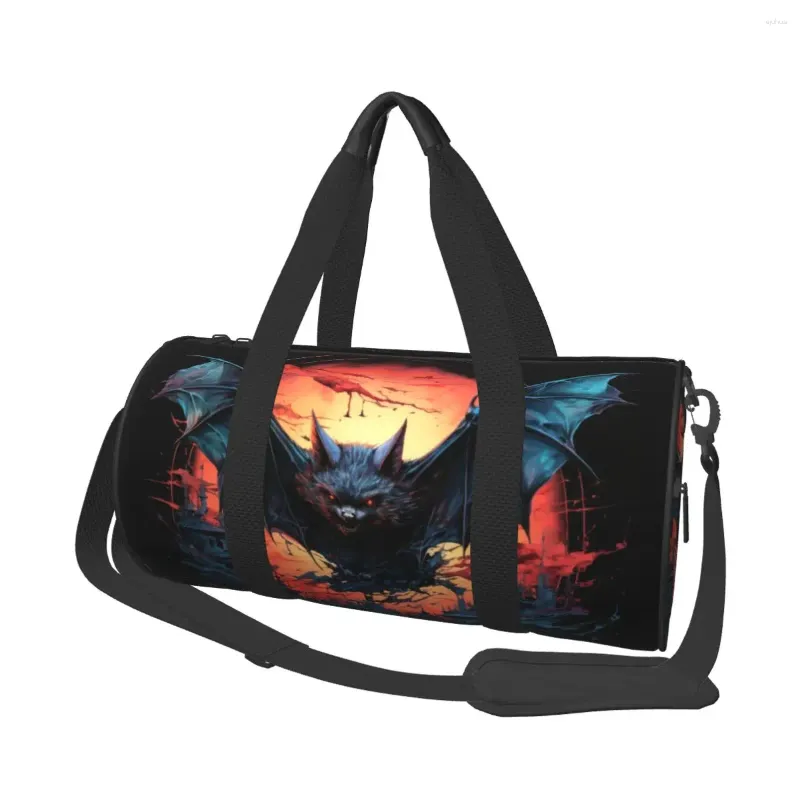 Outdoor Bags Sary Vampire Bat in the Dark Gym Bag Animal Cool Training Sports Male Female Large Novelty Fiess Portable Handbags