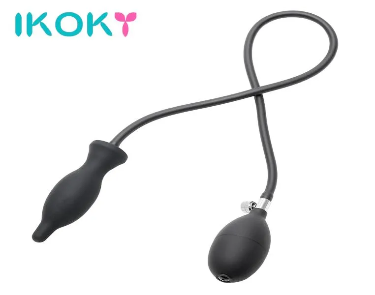 IKOKY Sex Toys for Women Men Men Mężczyznę Prosty Massager Anal Expander Dilator nadmuchiwana wtyczka analna G Stymulator punktowy otwiera się wtyczka tyłka D1812194688