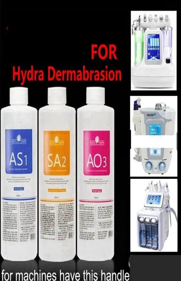 Mikrodermabrasion Aqua Peeling Solution AS1 SA2 AO3 Flaschen 400 ml pro Flasche Serum Hydra Gesichtsdermabrasion für normale Haut5690719