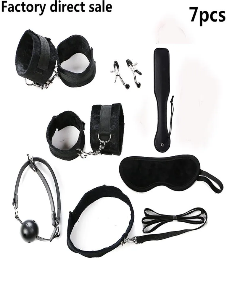 Fetiche bdsm sexo bondage kit de contenção jogos acessórios eróticos para casais máscara colar boca mordaça algemas brinquedos sexuais9621654