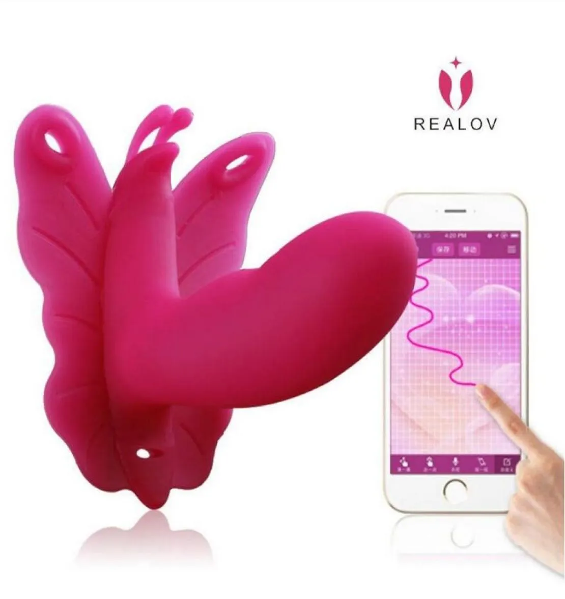 Realov Lydia Smartphone App Remote Control Wearable Gspot Vibrator Strapon Pussy Massager Panties Clitoris Stimulator Jump Egg5618532