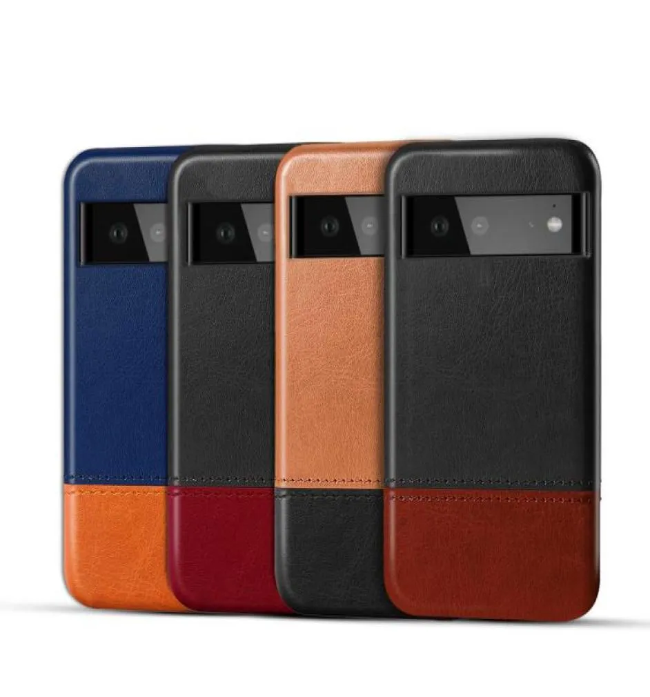 Fashion PU Leather Dual Color Cases For Google Pixel 4 XL 4A 5XL 6 Pro5021554